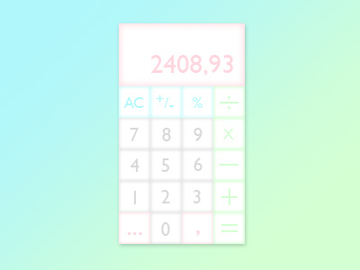 Daily Ui 4 / Calculator