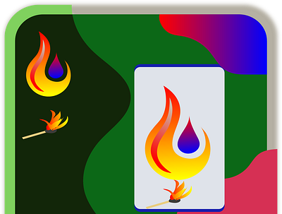 Creative Design for Fire Burn 3d branding design graphic design illustration logo vector