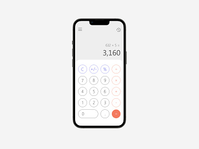 Daily UI Challenge / 004 / Calculator app behance calculator dailyui dailyui004 dailyuichallenge design designer figma graphic design ui ux