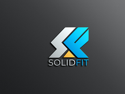 Solid Fit Logo fit fit logo fitness health logo logo logo fit solid fit logo