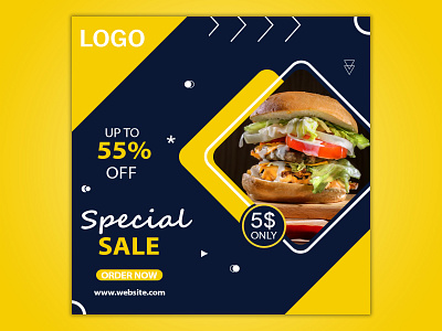 Burger | Social Media Post Design