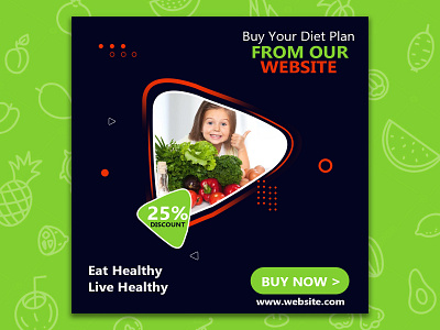 Diet Plan | Social Media Post Design