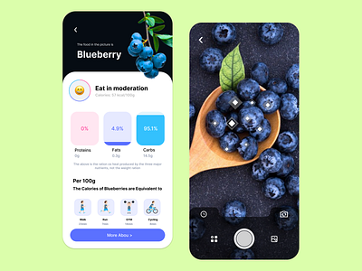 Calories App UI Design