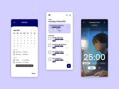 Hiwigo - Todo List App 📋 design mobile ui