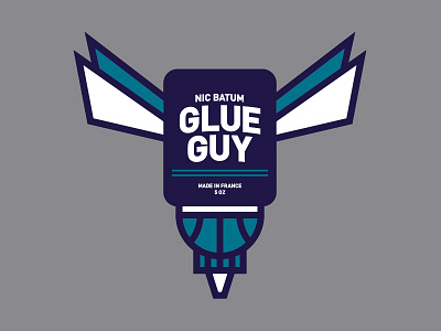 Nic Batum is the Glue Guy basketball buzz city charlotte glue guy hornets illustration nba nic batum
