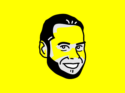 TroyDan face head icon illustration line yellow youtube