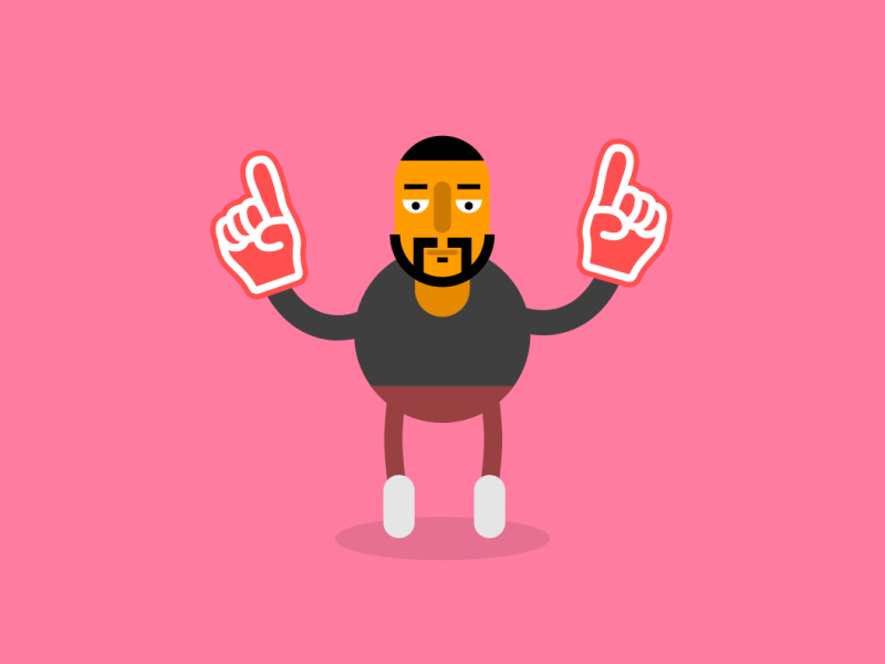 DJ Khaled is The One animation character dj khaled foam finger gif motion rap the one