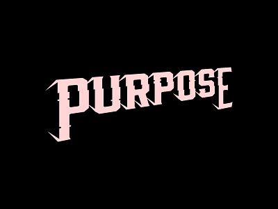 PURPOSE 3d lettering purpose text type typography