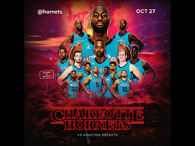 Stranger Hornets basketball buzz city charlotte hornets houston nba rockets stranger things