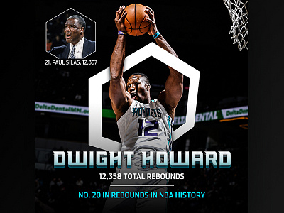 Dwight Howard Rebounds cell dwight howard instagram nba rebound record shape social sports twitter