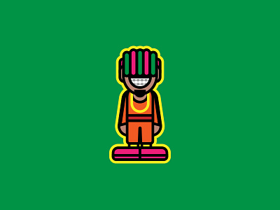 Lil Pump cartoon color hip hop illustration illustrator lil pump rap rapper
