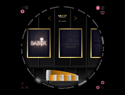 Beauty Reactor. All products on one page. Luxury Brands. app design ecommerce experimental shop ui ux vector