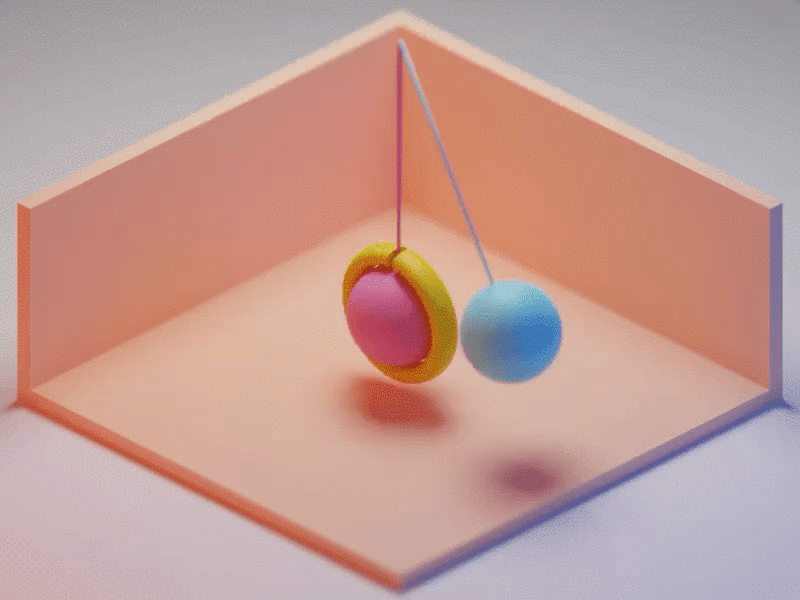 Ball animation (follow CG Geek's tutorial) 3d animation blender 3d cycle loop render