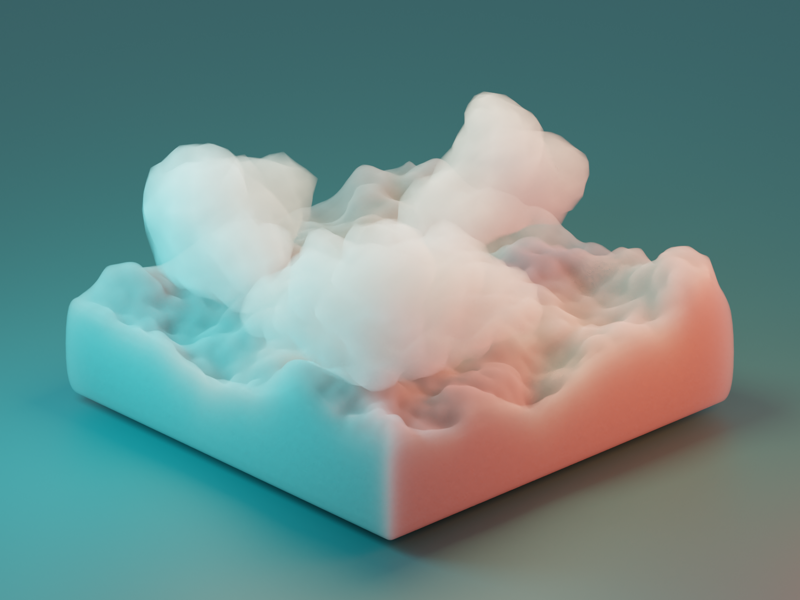 Clouds render 3d blender 3d