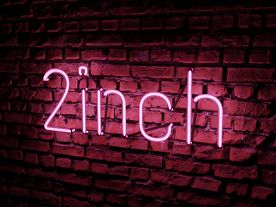 2inch studio neon sign blender 3d logo modeling neon render