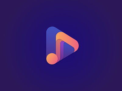 Add Music to Video App Icon app appicon illustration logo maplelabs music music player musicnote video