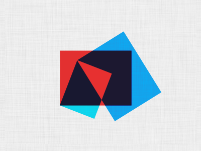 Asymmetric asymmetric design logo shapes