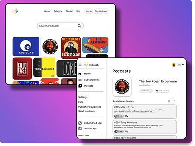 Google Podcast Concept