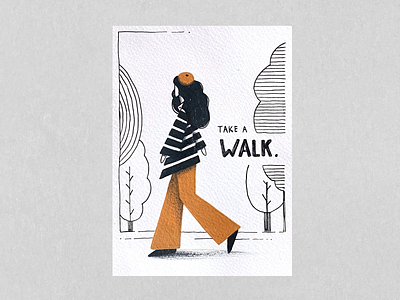 𝚁𝚒𝚝𝚞𝚊𝚕𝚜 / 𝟶𝟷 𝚃𝚑𝚎 𝚙𝚘𝚠𝚎𝚛 𝚘𝚏 𝚊 𝚜𝚒𝚖𝚙𝚕𝚎 𝚠𝚊𝚕𝚔 acrylic hand drawn illustration markers molotow nature posca postcards rituals take a walk walk