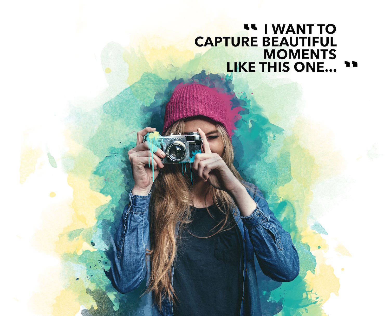 Capture life. Caption Graphics.