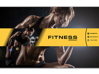 GYM BANNER FOR YOUTUBE CHANNEL branding graphic design