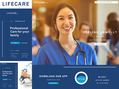 LIFECARE LANDING PAGE UI DESIGN