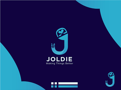 Joldie Logo and Letter J+D branding design graphic design illustration joldie logo letter jd logo modern logo survice logo typography vector