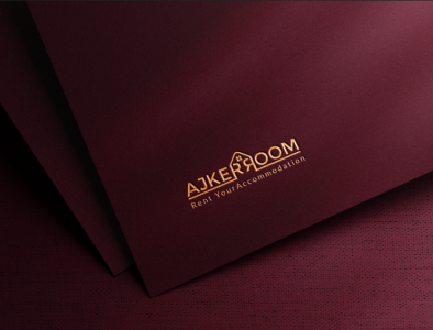 Ajkerroom Logo Design. accommodation logo accommodation logo design ajkerroom logo design ajkerroom room best logo best typography best typography design design graphic design illustration logo new logo typography