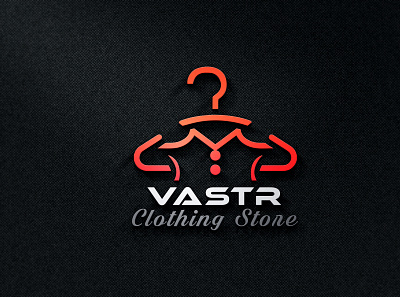 Vastr Clothing Store Logo Design abstract beautiful beauty branding clothing clothing store concept dress fashion female graphic graphic design hanger icon illustration industry logo logotype modern vector