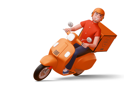 3D delivery boy 3d app art branding character courier service delivery app delivery service design fast delivery food food delivery graphic design illustration illustration art illustration for web logistics order service