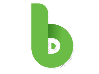 Bd monogram/logo dots green intials logo monogram