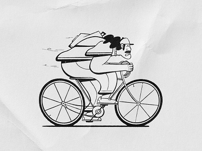 Riding My Bike design graphic design illustration