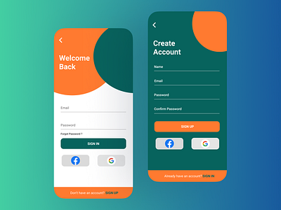 Login/Signup UI 3d animation app branding business card design graphic design illustration logo ui