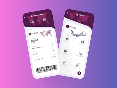 Vistara app UI Redesign