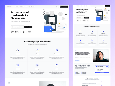 CreditSide Website UI Design