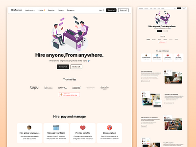 HireAnyone Website UI Design