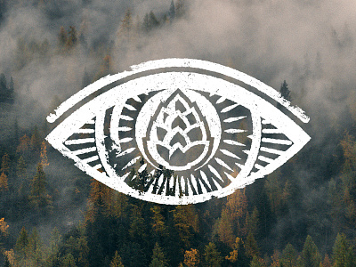 Hop Eye beer brewery eye hops logo