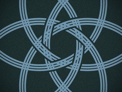 Whip circles lines overlap pattern
