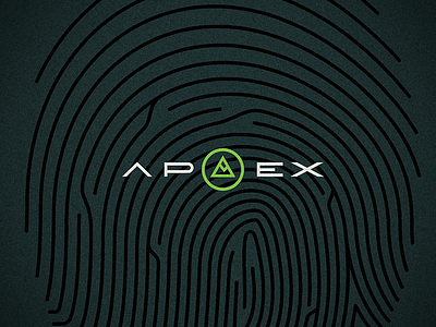 Apex Brand Concept branding cannabis fingerprint marijuana medical mmj mountain triangle vape weed