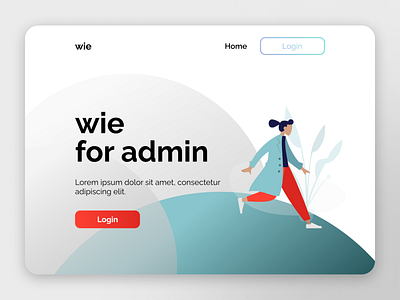 Landing Page Wie for Admin ui