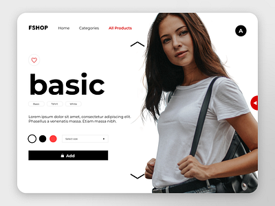 Fashion Shop Website ui