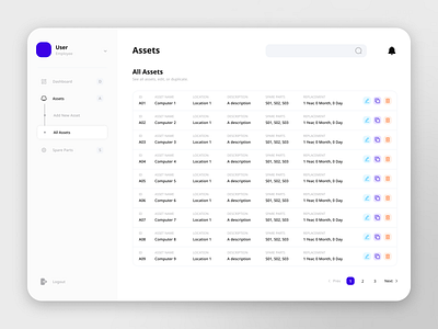 Hardware Managed Service App UI Concept ui