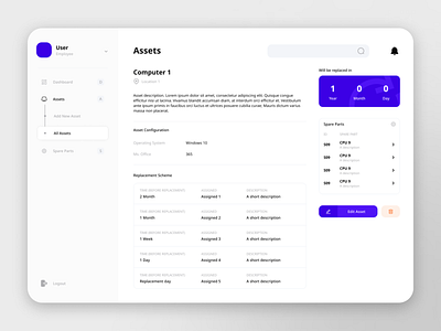 Hardware Managed Service App UI Concept