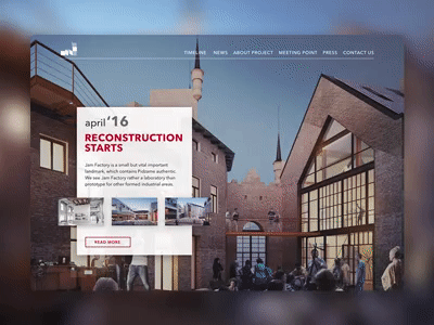 Jam Factory Landing animation design desktop landing letynzh lviv principle reconstruction ui ux web