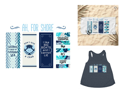 Beach Fun With Puns beach fun beach graphic design beach illustration beach life beach living beach towels coastal fun in sun funny design lake love puns seashore summer time vacation time