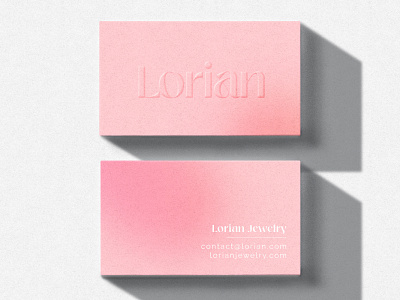 Jewelry store business card