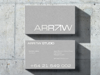 Architecture company business card design