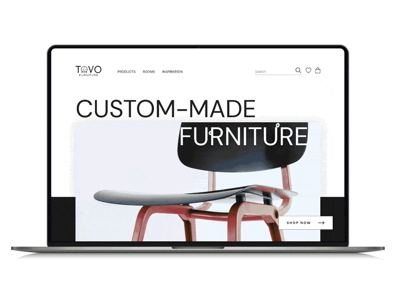 Furniture store website design