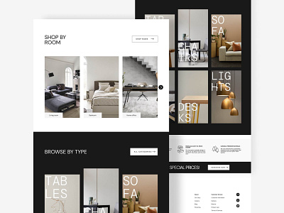 Furniture store website design furniture store landing page online store ui ui design website design