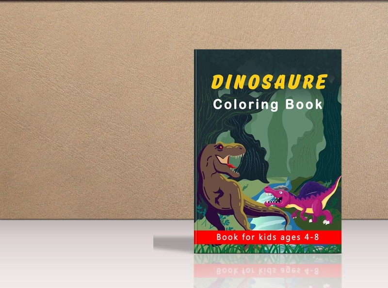 Dinosaurs Coloring Book Cover Design by Md Shakil Ahmed on Dribbble